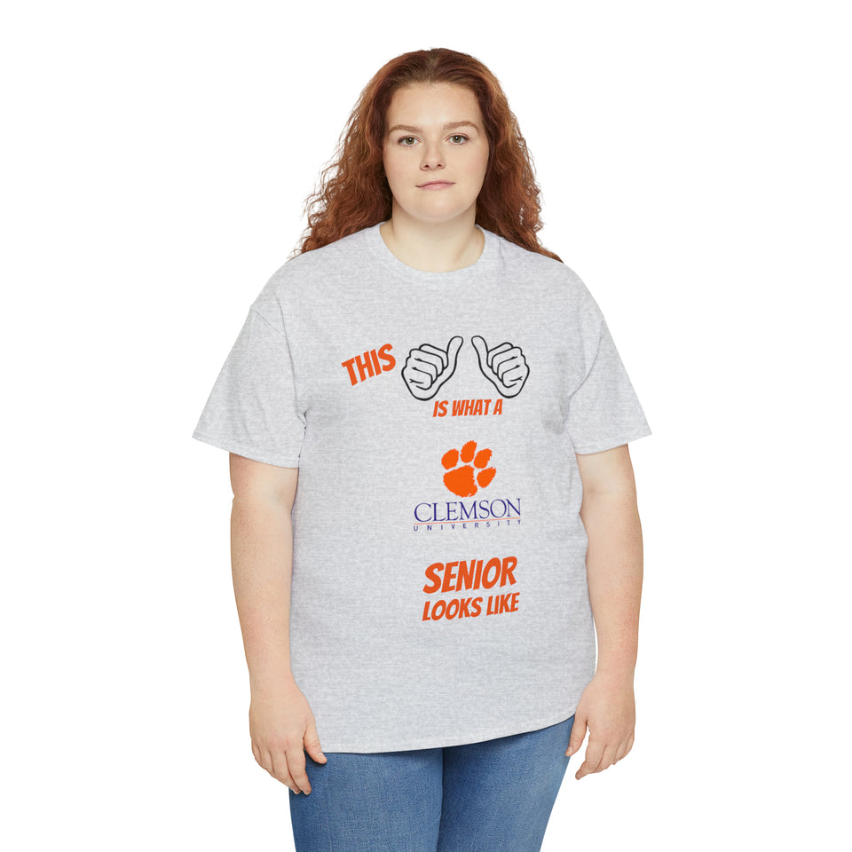 This Is What A Clemson Senior Looks Like Unisex Heavy Cotton Tee