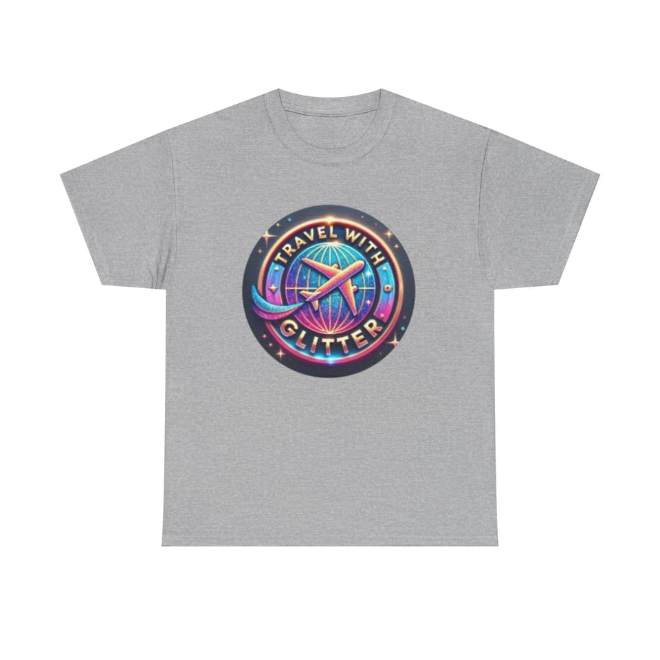 Travel With Glitter Unisex Heavy Cotton Tee