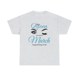 This Queen Was Born In March Unisex Heavy Cotton Tee