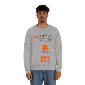 This Is What A Clemson Senior Looks Like Unisex Heavy Blend™ Crewneck Sweatshirt