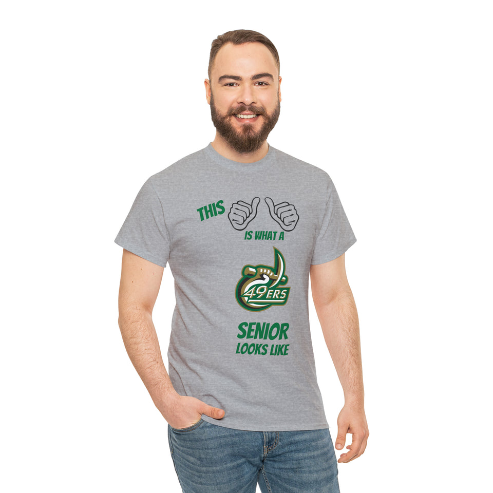 This Is What A UNCC Senior Looks Like Unisex Heavy Cotton Tee