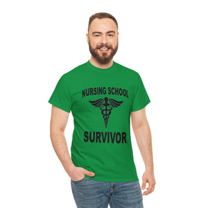 Nursing School Survivor Cotton Tee