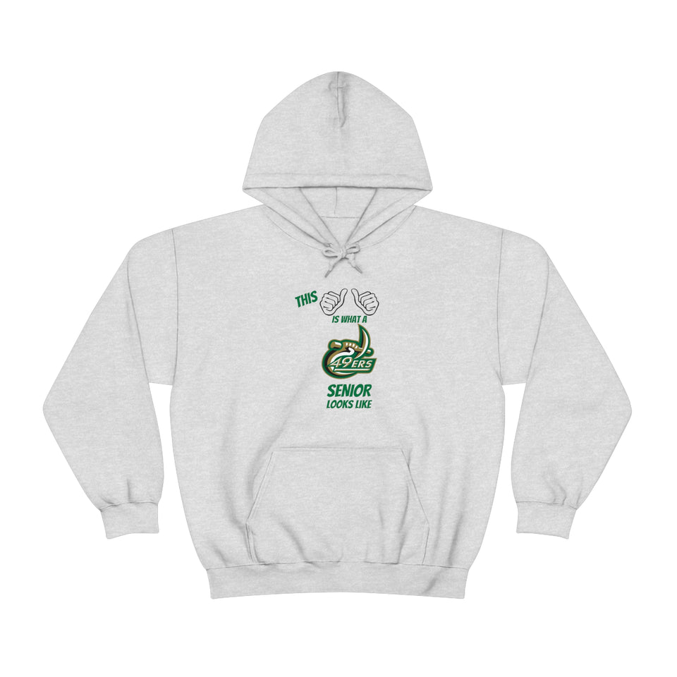 This Is What A UNCC Senior Looks Like Unisex Heavy Blend™ Hooded Sweatshirt
