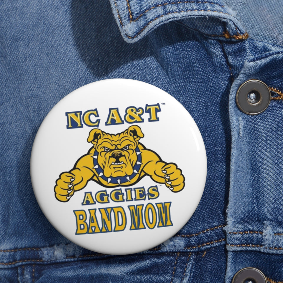 NC A&T Band Mom Custom Pin Buttons