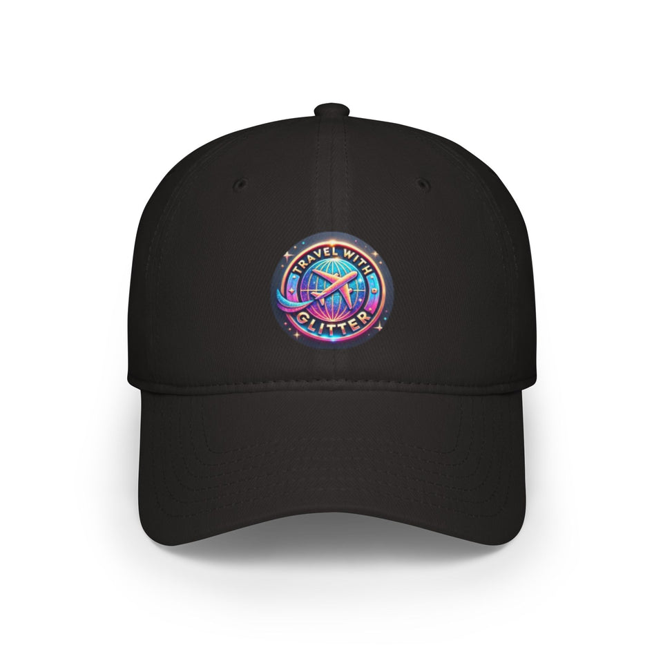 Travel With Glitter Low Profile Baseball Cap