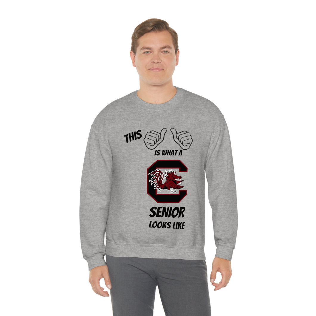This Is What A South Carolina Gamecocks Senior Looks Like Unisex Heavy Blend™ Crewneck Sweatshirt
