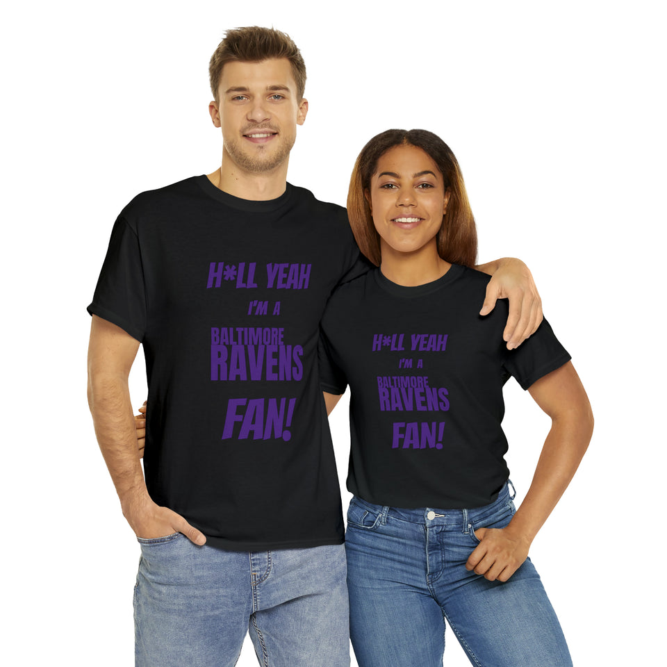 Baltimore Ravens Football Unisex Heavy Cotton Tee