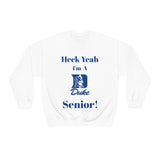 Heck Yeah I'm A Duke Senior Unisex Heavy Blend™ Crewneck Sweatshirt