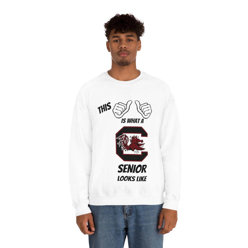 This Is What A South Carolina Gamecocks Senior Looks Like Unisex Heavy Blend™ Crewneck Sweatshirt