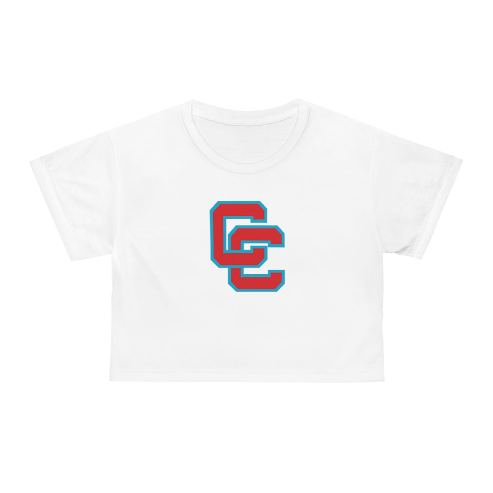 Charlotte Catholic Crop Tee (AOP)