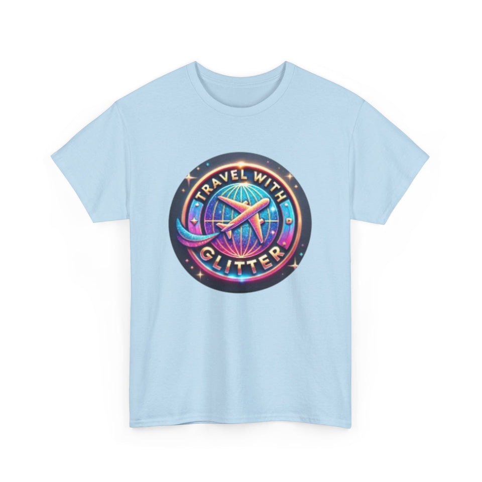 Travel With Glitter Unisex Heavy Cotton Tee