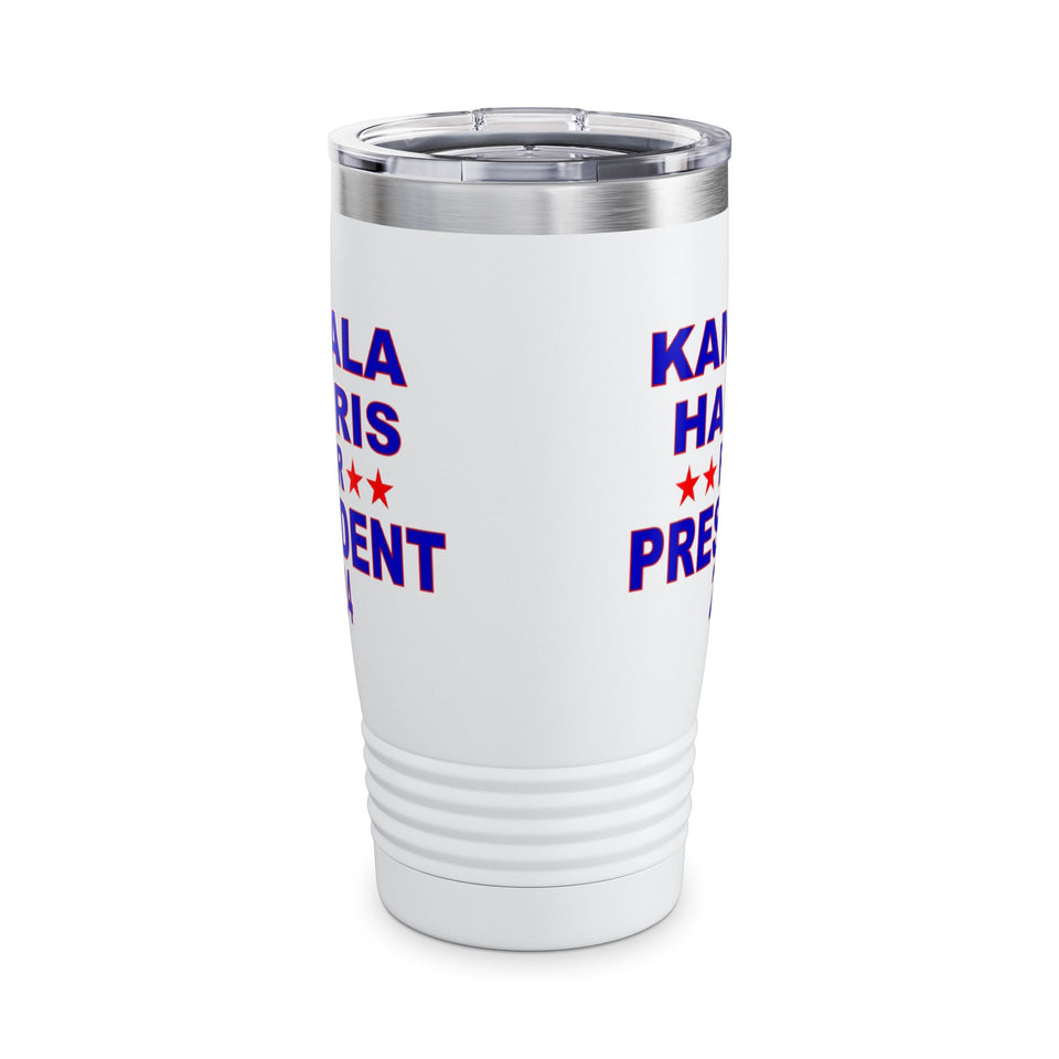 Kamala Harris for President Ringneck Tumbler, 20oz