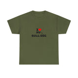 I Love My Bull Dog Unisex Heavy Cotton Tee
