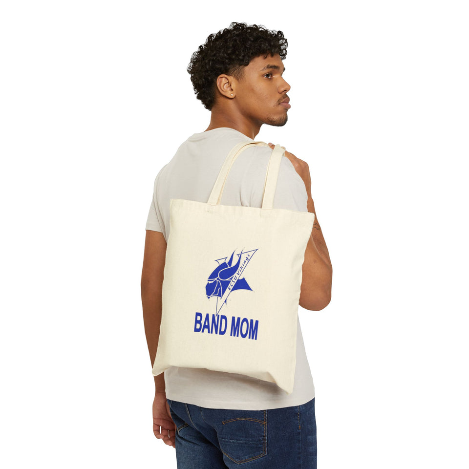 Elizabeth City Band Mom Cotton Canvas Tote Bag