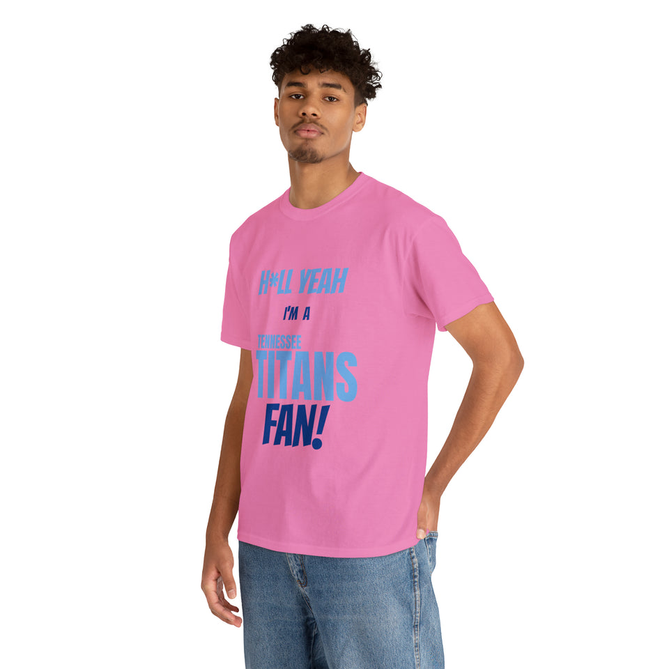 Tennessee Titans Football Unisex Heavy Cotton Tee