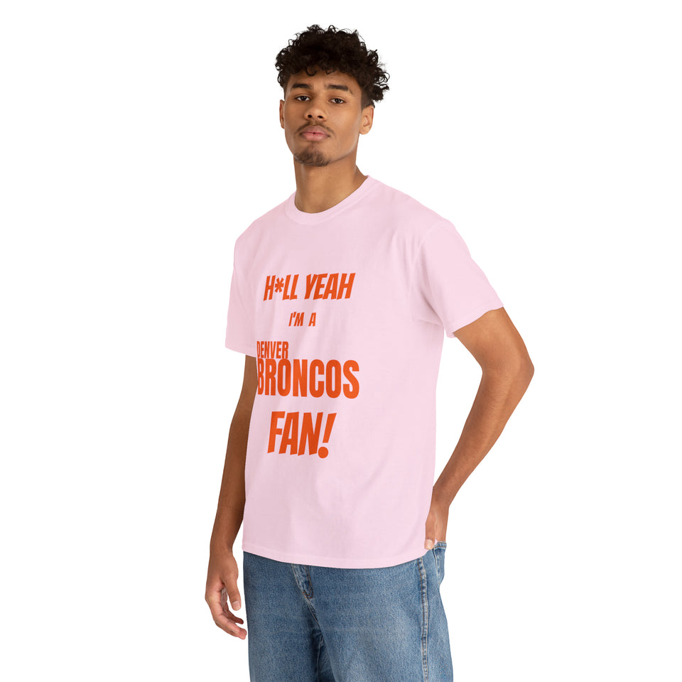 Denver Broncos Football Unisex Heavy Cotton Tee
