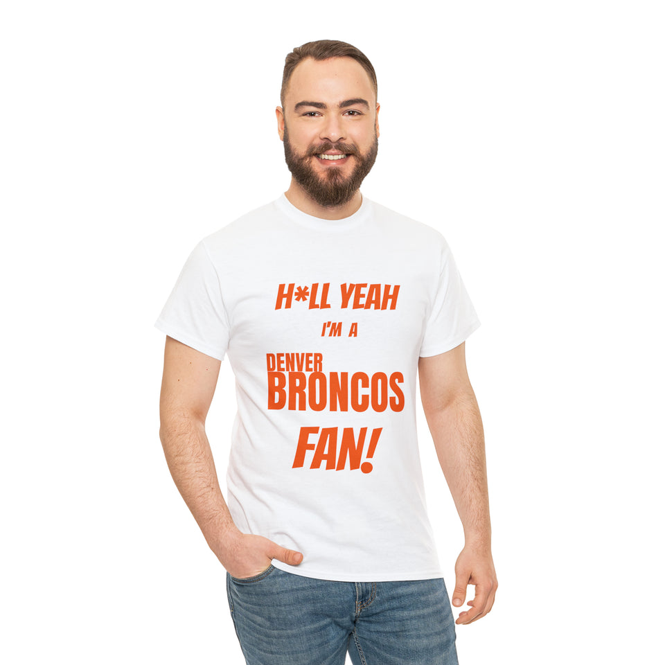Denver Broncos Football Unisex Heavy Cotton Tee