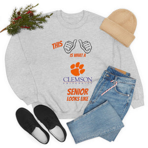 This Is What A Clemson Senior Looks Like Unisex Heavy Blend™ Crewneck Sweatshirt