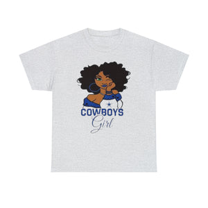 Dallas Cowboys Girl Unisex Heavy Cotton Tee