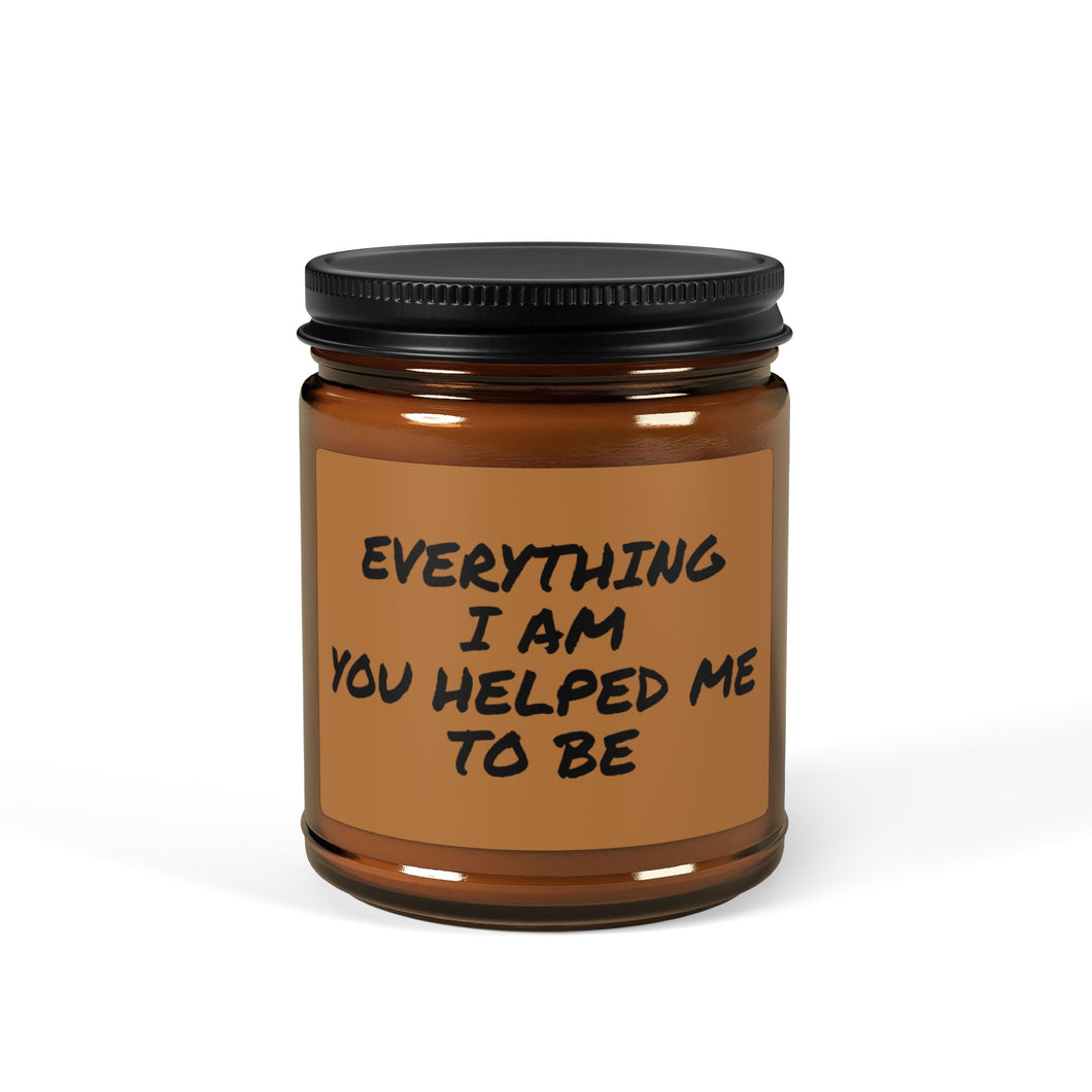 Everything I Am Scented Soy Candle (Multi-Size, Amber Jar)