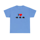 I Love Turtles Unisex Heavy Cotton Tee