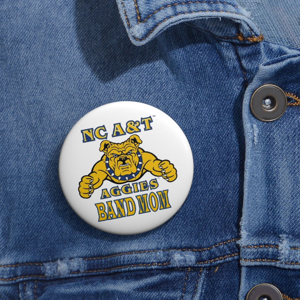 NC A&T Band Mom Custom Pin Buttons