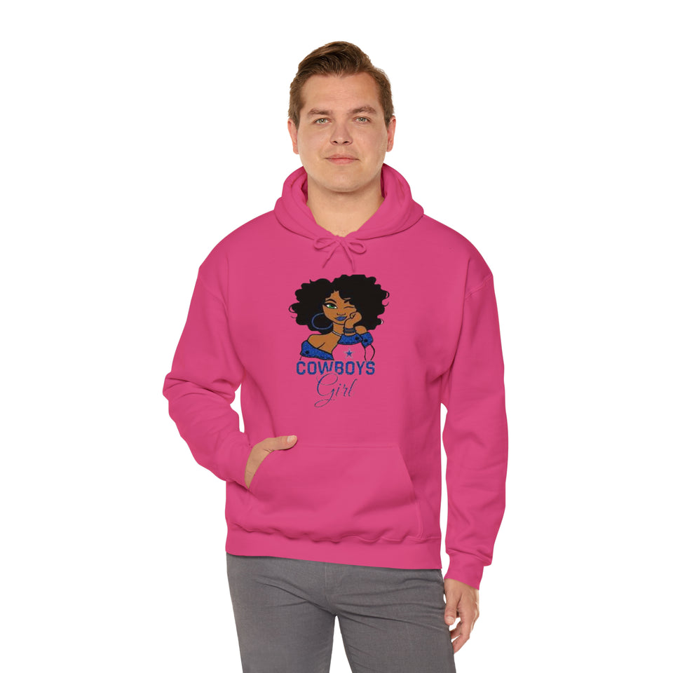 Dallas Cowboys Girl Unisex Heavy Blend™ Hooded Sweatshirt