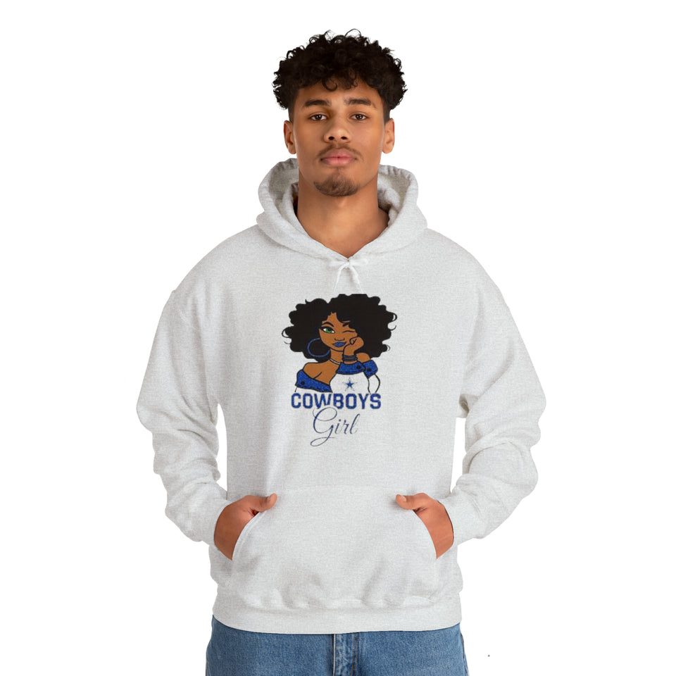 Dallas Cowboys Girl Unisex Heavy Blend™ Hooded Sweatshirt