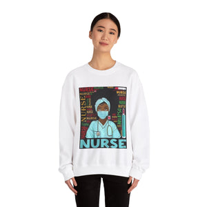 Black Nurse Crewneck Sweatshirt