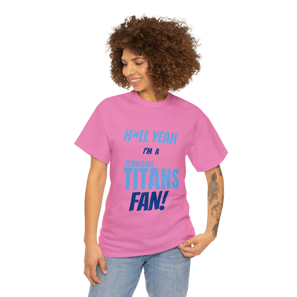 Tennessee Titans Football Unisex Heavy Cotton Tee