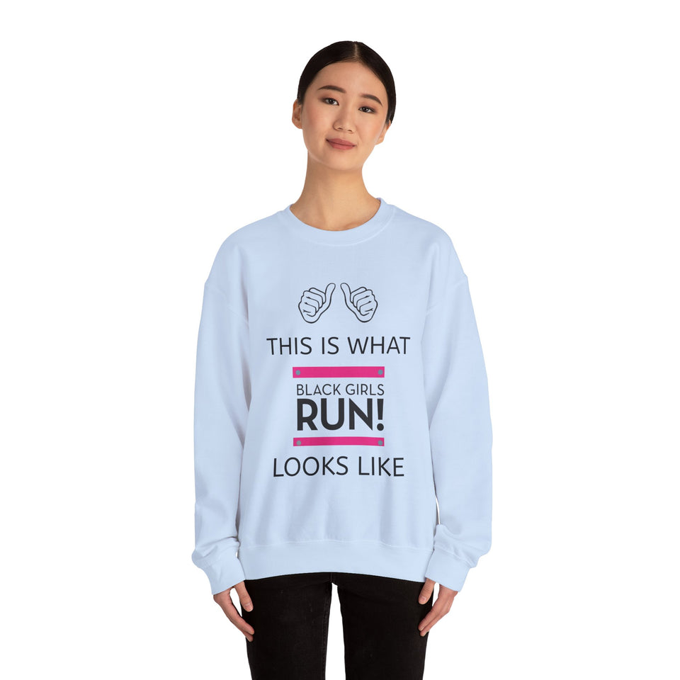 Black Girls Run Unisex Heavy Blend™ Crewneck Sweatshirt