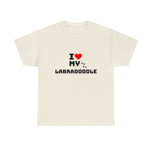 I Love My Labradoodle Unisex Heavy Cotton Tee