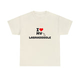 I Love My Labradoodle Unisex Heavy Cotton Tee