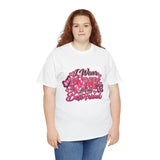 Breast Cancer Awareness Best Friend Unisex Heavy Cotton Tee