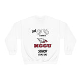 This Is What A NCCU Senior Looks Like Unisex Heavy Blend™ Crewneck Sweatshirt