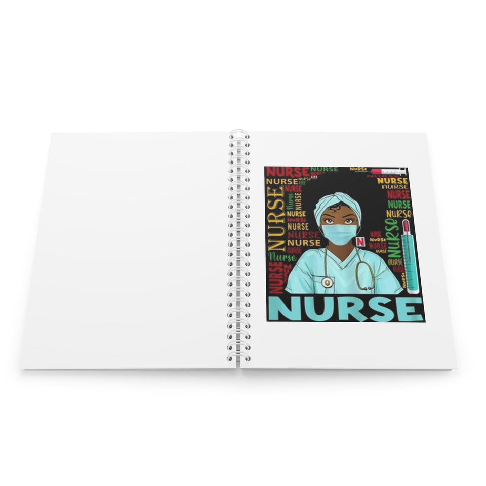 Black Nurse Spiral Notebook