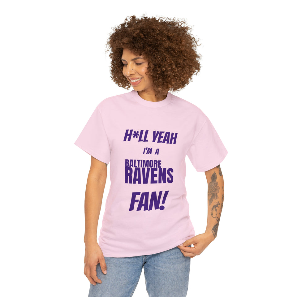 Baltimore Ravens Football Unisex Heavy Cotton Tee