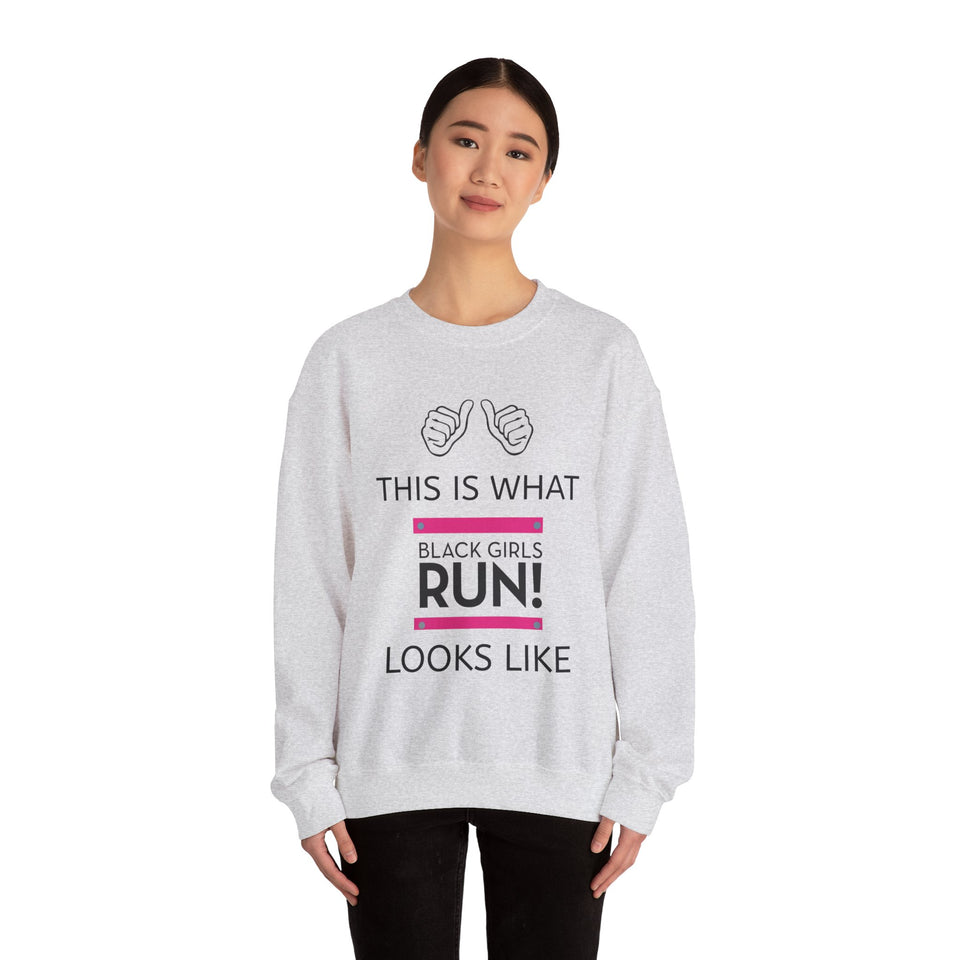 Black Girls Run Unisex Heavy Blend™ Crewneck Sweatshirt