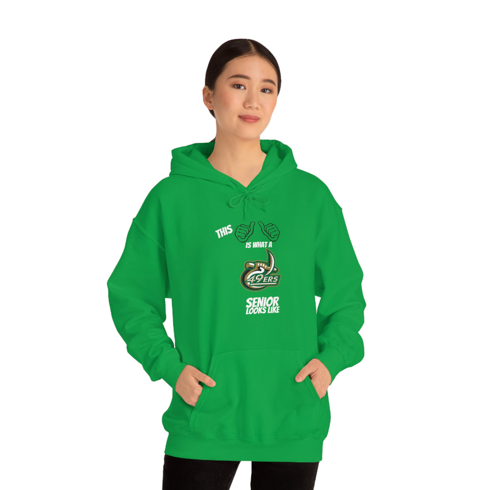 This Is What A UNCC Senior Looks Like Unisex Heavy Blend™ Hooded Sweatshirt