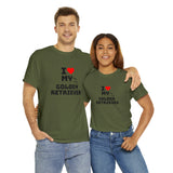 I Love My Golden Retriever Unisex Heavy Cotton Tee