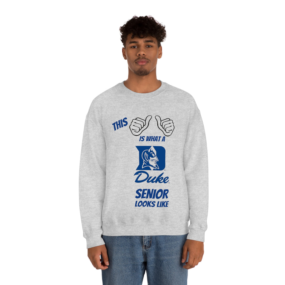 This Is What A Duke Senior Looks Like Unisex Heavy Blend™ Crewneck Sweatshirt