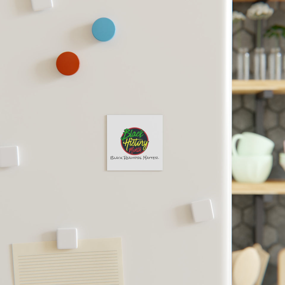 Black Realtors Matter Square Magnet