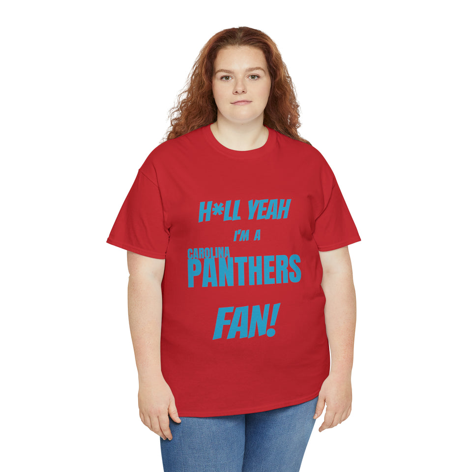 Carolina Panthers Football Unisex Heavy Cotton Tee