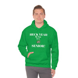 Heck Yeah My Son is A UNCC Senior Unisex Heavy Blend™ Hooded Sweatshirt