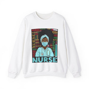 Black Nurse Crewneck Sweatshirt