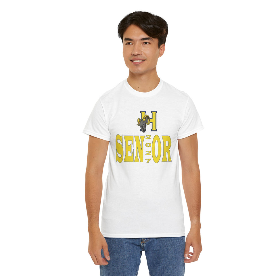 Highland Tech HS Senior 2027 Unisex Heavy Cotton Tee
