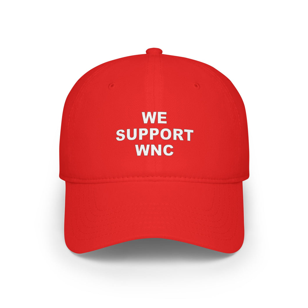 We Support WNC Low Profile Baseball Cap