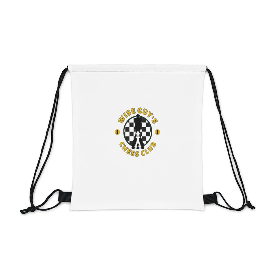 Wise Guy's Chess Club Outdoor Drawstring Bag
