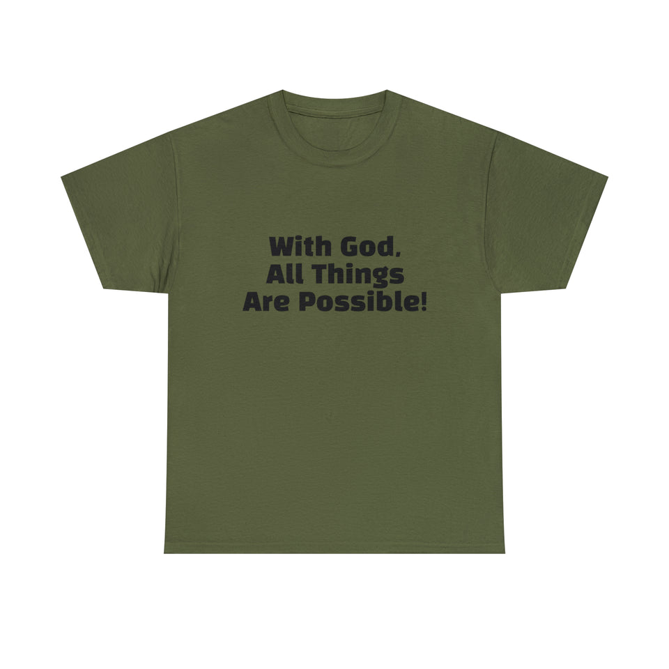 With God Unisex Heavy Cotton Tee