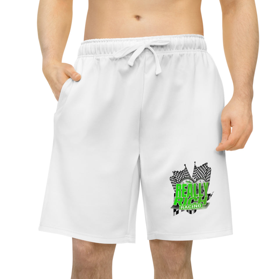 Really Rich Racing (Green) Athletic Long Shorts (AOP)